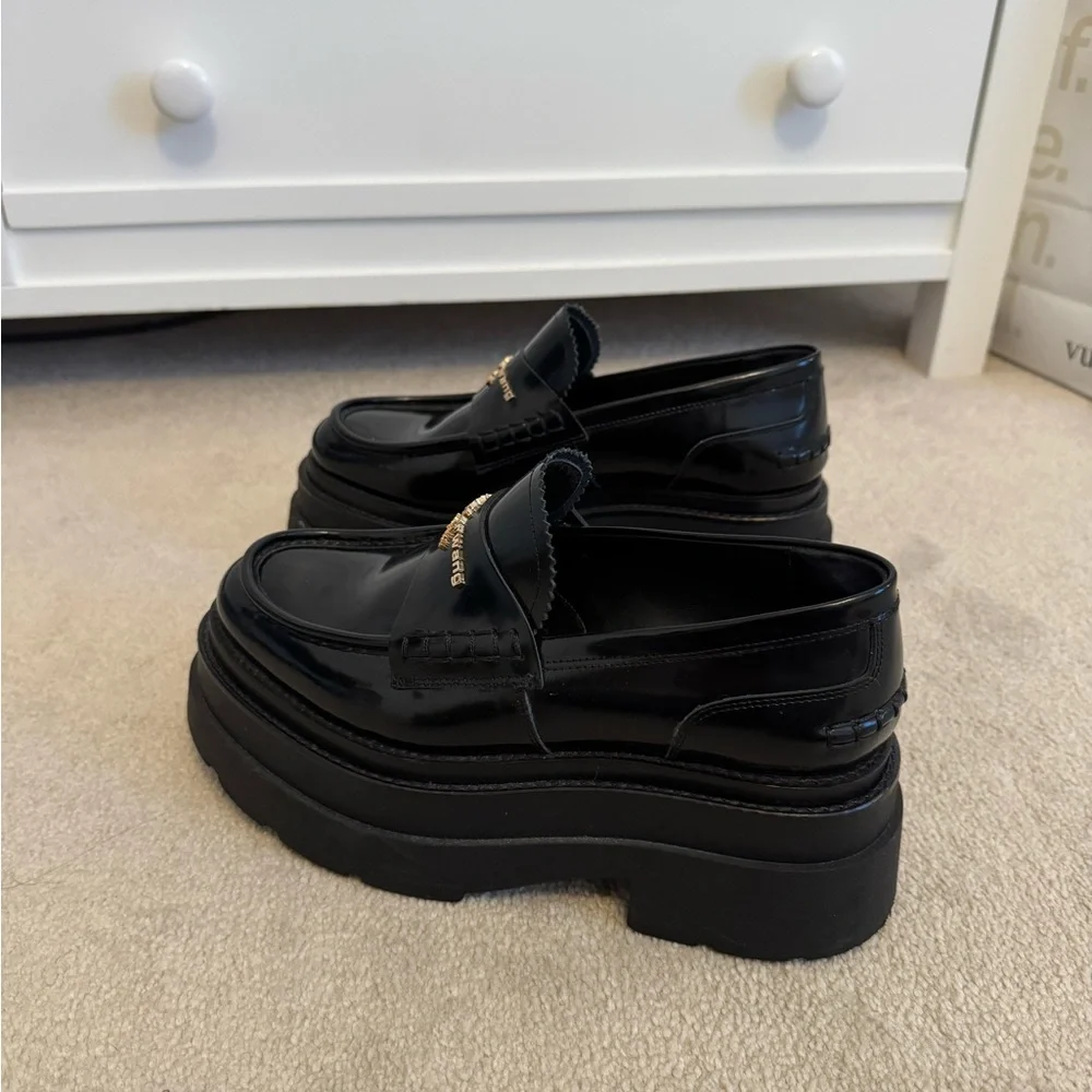 Alexander Wang Black Platform Loafers - Picture 3 of 9